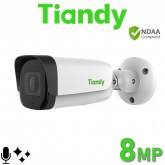 Tiandy TC-C38WS I5/E/Y/M/2.8mm/V4.0 PoE 8MP 4K Starlight 50M IR Microphone Bullet IP Camera TC-C38WS/I5/E/Y/M/2.8mm/V4.0