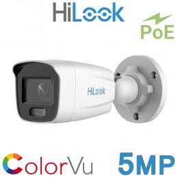 Hikvision HiLook IPC-B159H 5MP 2.8MM H.265+ ColorVu 30M White Light POE Network Bullet Camera 