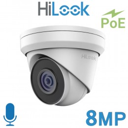Hikvision HiLook IPC-T280H-MUF 8MP 4K 2.8mm Fixed Lens 30M IR IP PoE Turret Network Camera