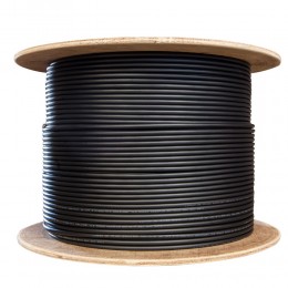 Cat6 CCTV Cable 305 Meter 100% Pure Copper Reel Drum Outdoor Indoor Black 