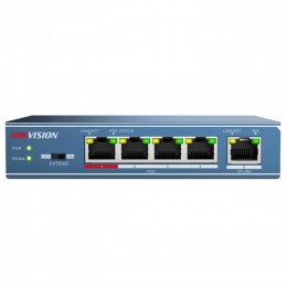 Hikvision DS-3E0105P-E 4 Port PoE 1 Uplink IEEE 802.3AF/802.3AT 10/100/100MBPS 58W RJ-45 100M Network LAN Switch