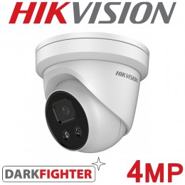 Hikvision DS-2CD2346G2-IU(C) 4MP 2K AcuSense IP67 30M IR IP PoE Microphone Turret Network CCTV Camera 2.8mm