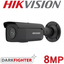 Hikvision DS-2CD2T86G2-2I(C) 2.8mm Black 4K 8MP AcuSense DarkFighter 60M IR Bullet IP POE Camera
