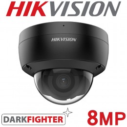 Hikvision DS-2CD2186G2-ISU(C) 2.8mm Black 8MP 4K AcuSense DarkFighter Built in Mic 30M IR Dome IP CCTV Camera
