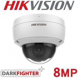Hikvision DS-2CD2186G2-ISU(C) 2.8mm 8MP 4K AcuSense DarkFighter Built in Mic 30M IR Dome IP CCTV Camera