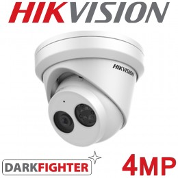 Hikvision DS-2CD2343G2-IU 4MP AcuSense Darkfighter 30M IR 2.8mm IP PoE IP67 Audio Microphone Turret Network CCTV Camera