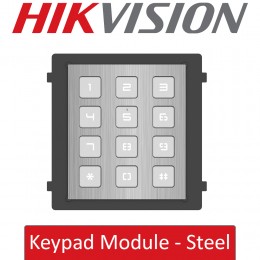 Hikvision DS-KD-KP/S Stainless Steel Intercom Outdoor Door Station Backlit Keypad Module