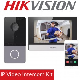 Hikvision DS-KIS603-P(C) 1080p HD IP PoE Video Villa Intercom Kit System