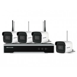Hikvision NK44W0H-1T 4 Channel 4MP Outdoor/Indoor Bullet WiFi Wireless CCTV KIT (4x DS-2CD2041G1-IDW1 & 1 x DS-7104NI-K1/W)