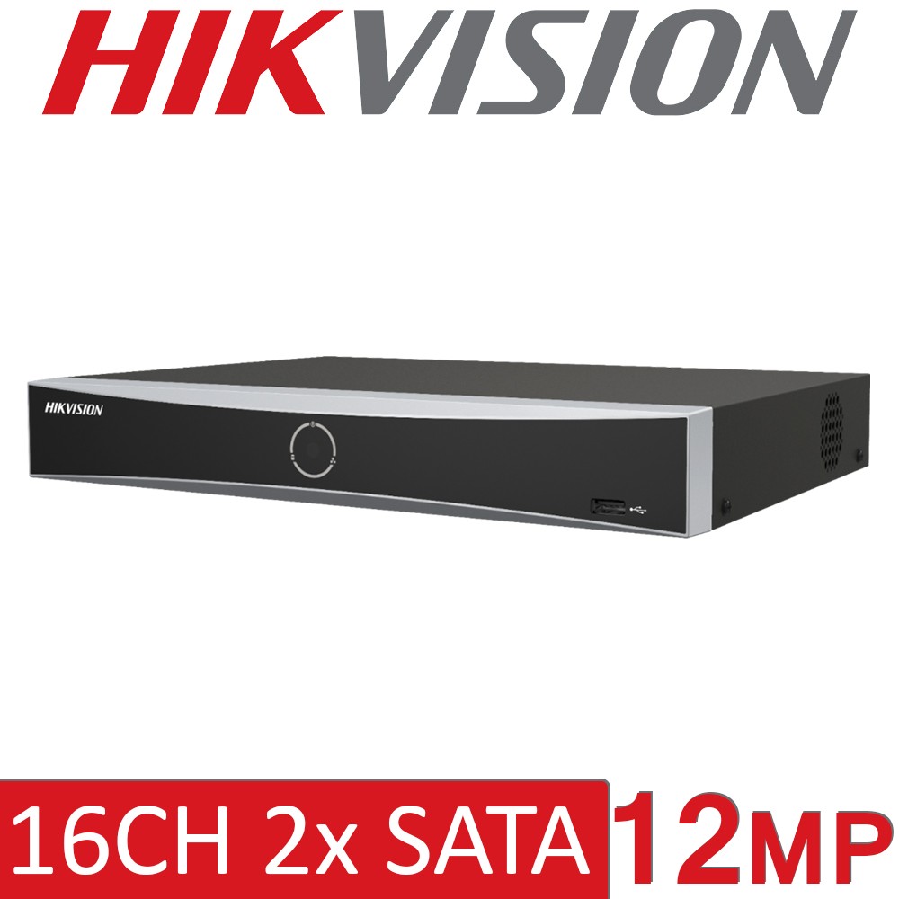 Hikvision DS-7616NXI-K2/16P 16 channel 16x PoE 4K AcuSense NVR Network Video Recorder