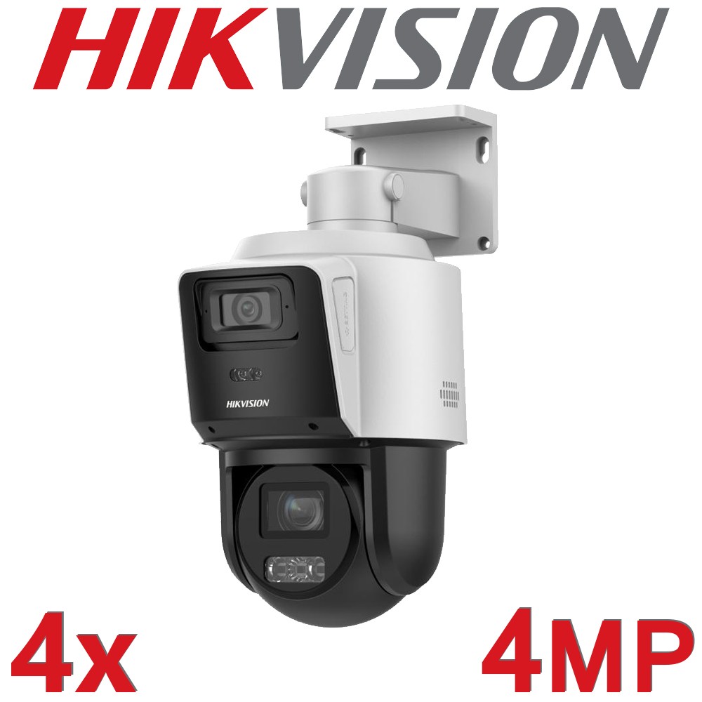 Hikvision DS-2SE3C404MWG-E/14(2.8mm) TandemVu 4MP + 4MP 4X PoE PTZ Network Camera