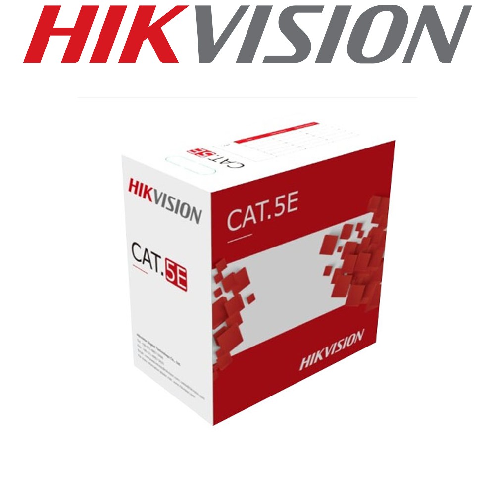Hikvision 305m Black CAT5E UTP Outdoor Network Cable Solid Copper 0.5mm DS-1LN5EO-UU/E