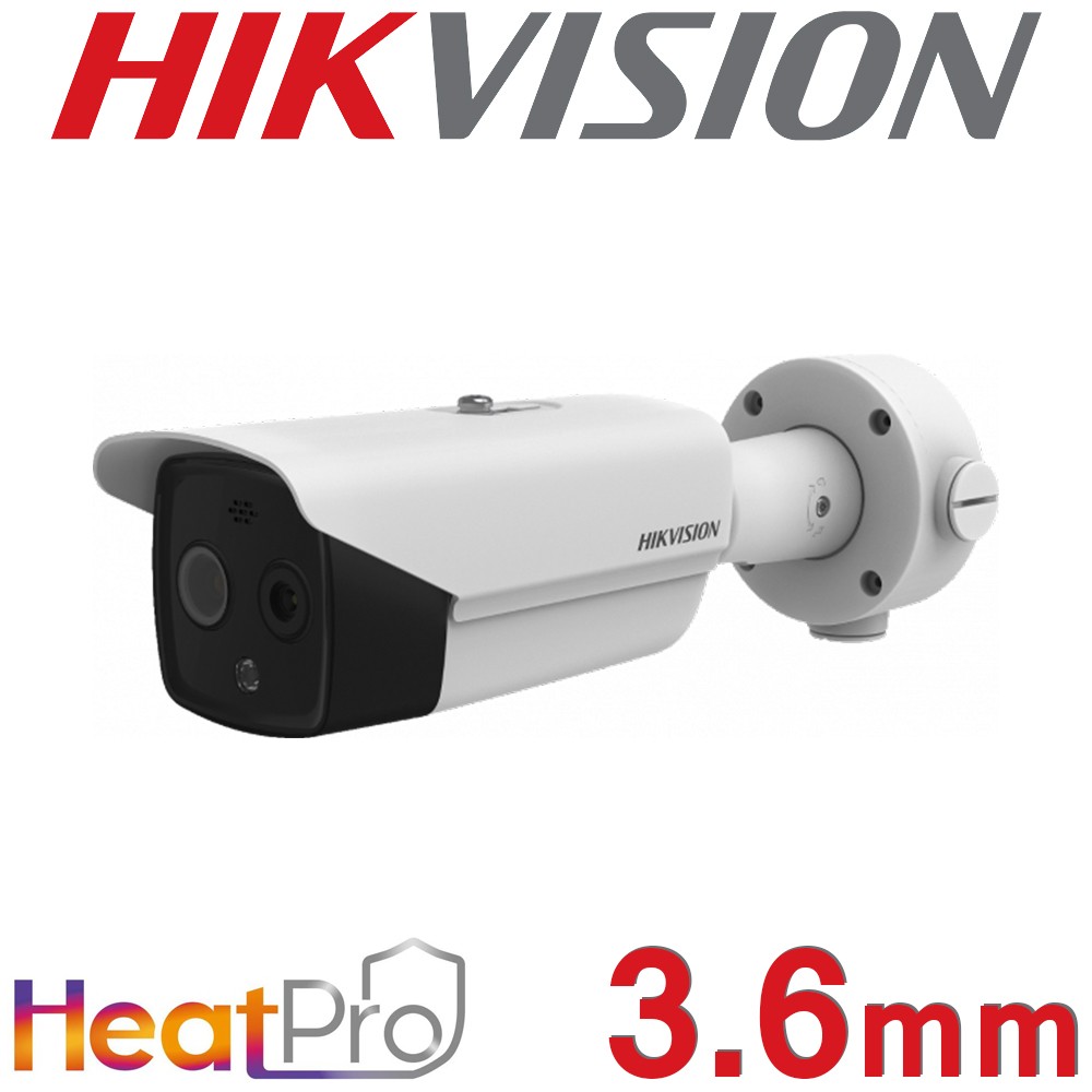 Hikvision DS-2TD2628-3/QA 3.6mm HeatPro Thermal & Optical Bi-spectrum Audio Network Bullet Camera