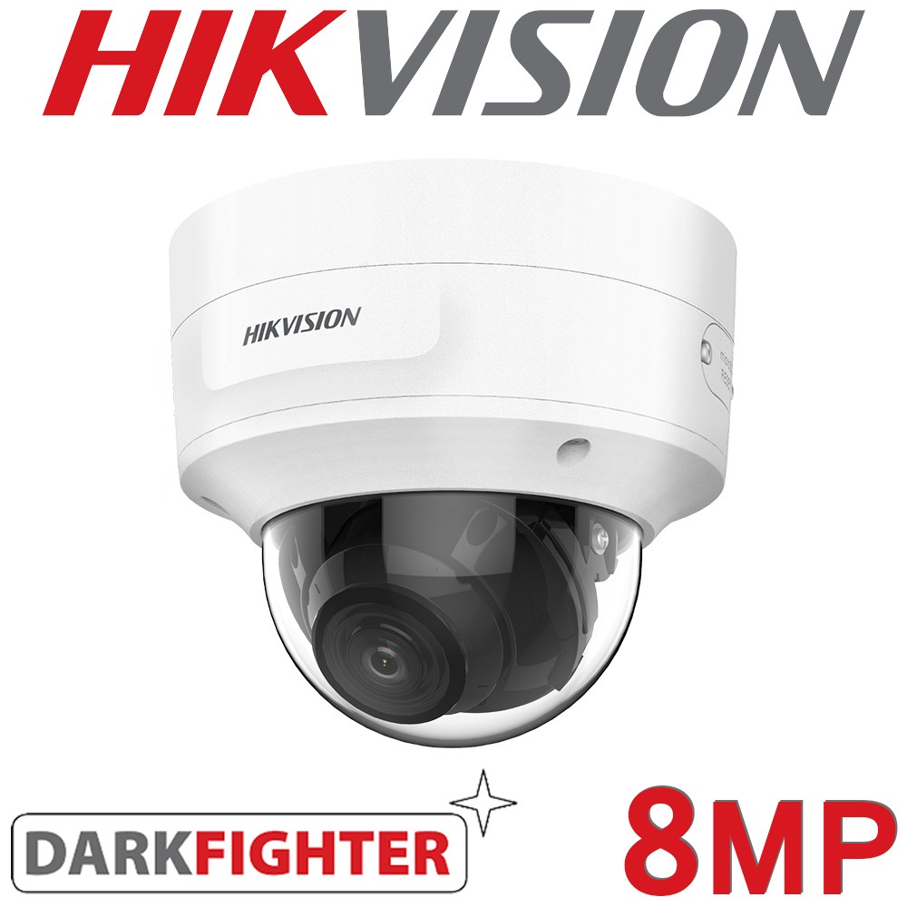 Hikvision DS-2CD3786G2-IZS(C) 2.7-13.5mm 4K AcuSense 8MP Varifocal 40M IR Darkfighter Dome Camera
