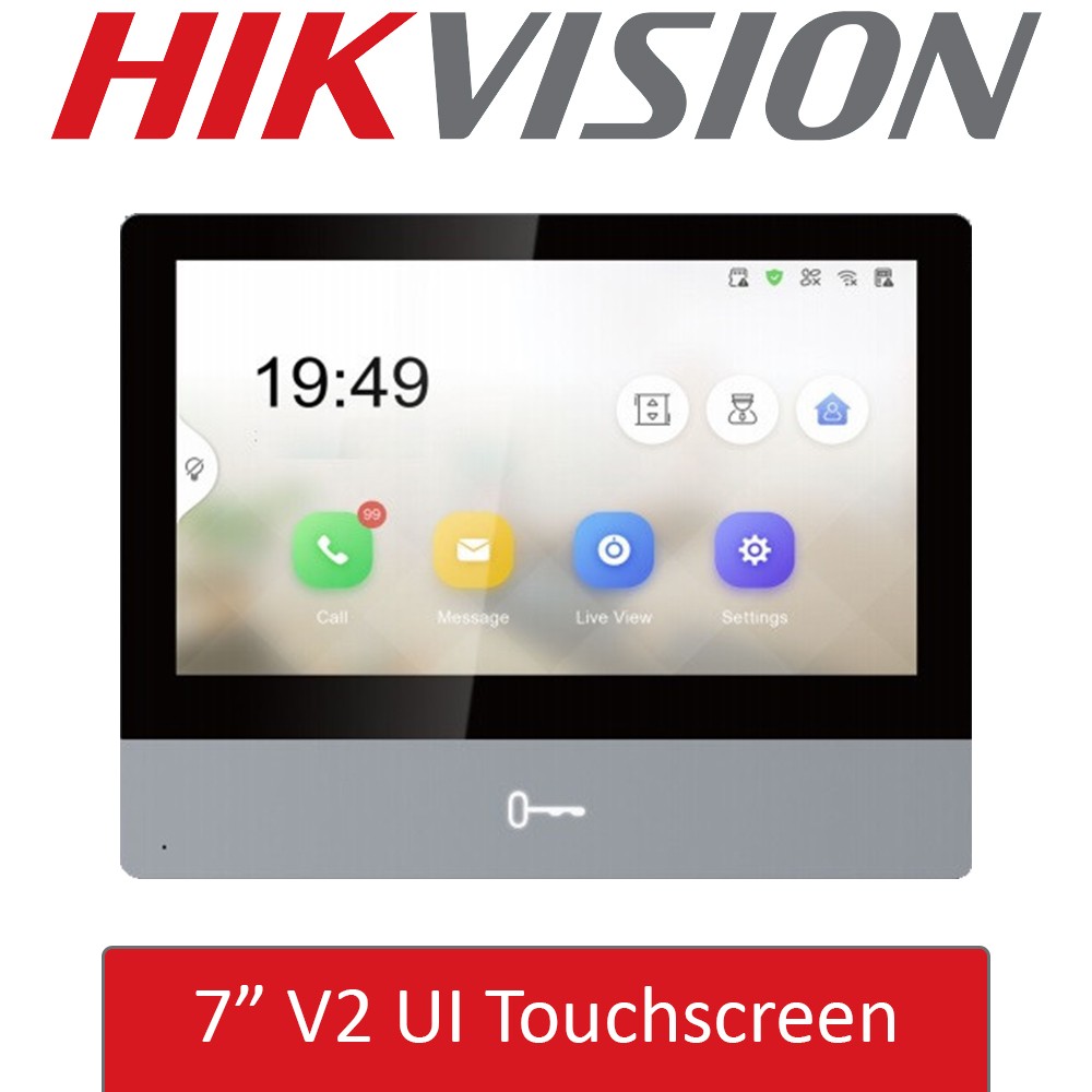 Hikvision DS-KH8350-WTE1 IP PoE Video Intercom Indoor Station 7" Monitor