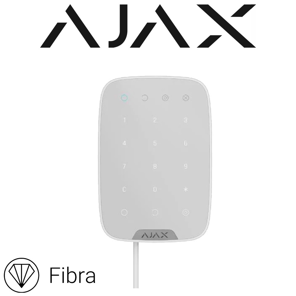 AJAX Keypad Fibra White 46709.12.WH1
