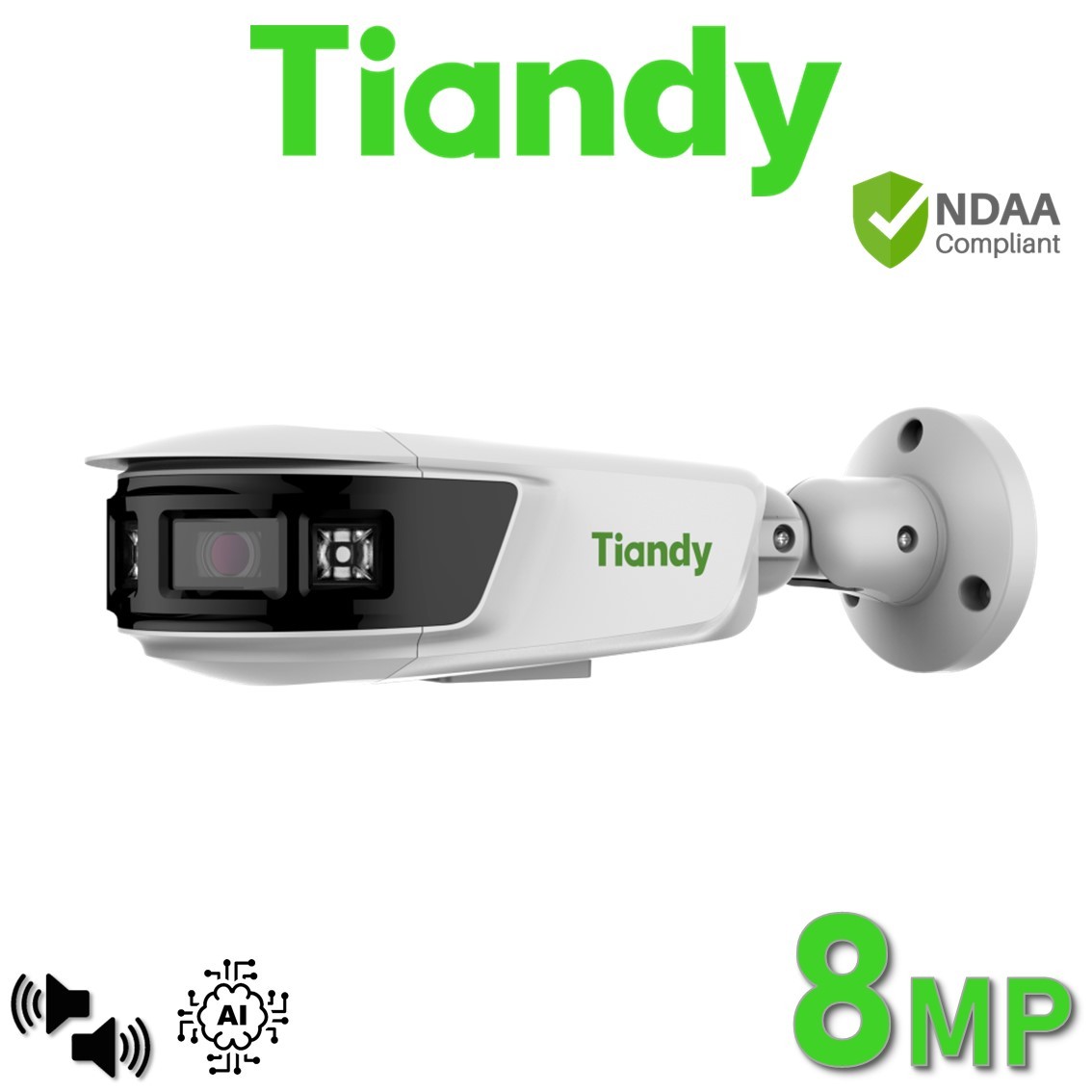 Tiandy TC-C382V W/E/Y/S/H/2.8mm 8MP Fixed Panoramic Camera