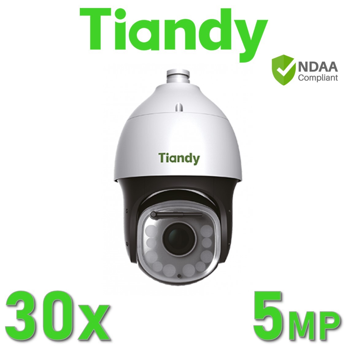 Tiandy TC-H356Q 30X/IW/E++/A/V3.0 5MP 30x Super Starlight 200M IR Auto-Tracking Early Warning (AEW) AI PTZ Camera
