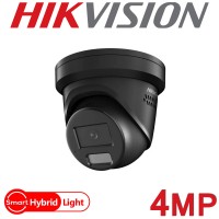 Hikvision DS-2CD2347G2H-LISU/SL/Black 4MP LiveGuard Smart Hybrid Light ColorVu Fixed Turret Network Camera 