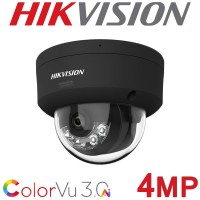 Hikvision DS-2CD2147G3-LIS2UY 4MP ColorVu 3.0 Dual Microphone Audio 2.8mm Fixed Vandal Dome CCTV Camera Black