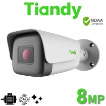 Tiandy TC-C38TS I8/A/E/Y/M/H/2.7-13.5mm/V4.0 PoE 8MP 4K Starlight 80M IR Motorized Turbo AI Human/Vehicle Classification Bullet IP Camera