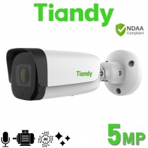 Tiandy TC-C35US I8/A/E/Y/M/S/H/2.7-13.5mm/V4.0 5MP Human/Vehicle Classification Motorised Starlight 80M IR Microphone Bullet IP POE Camera