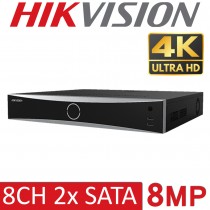 Hikvision DS-7608NXI-K2/8P AcuSense 8CH NVR 8 PoE 4K UHD VCA Network Video Recorder