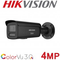 Hikvision DS-2CD2T47G3-LIS2UY/SL 4MP ColorVu 3.0 Two Way Audio 2.8mm Fixed Bullet CCTV Camera Black