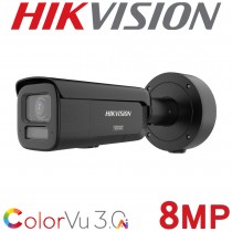 Hikvision DS-2CD2687G3-LIZS2UY/SL 8MP 4K ColorVu 3.0 Two Way Audio 2.8mm - 12mm Motorised Varifocal Bullet CCTV Camera Black