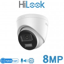 Hikvision HiLook IPC-T280HA-LUF/SL 8MP Smart Hybrid Light MD 2.0 Fixed Turret Network Camera