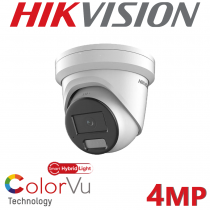 Hikvision DS-2CD2347G2H-LIU 4MP Smart Hybrid Light ColorVu Fixed Turret Network Camera 2.8mm