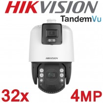 Hikvision DS-2SE7C144IW-AE(32X/4)(S5) TandemVu 4MP AcuSense DarkFighter 200M IR  32x Zoom White Flashing Light & Audible Warning PTZ Camera