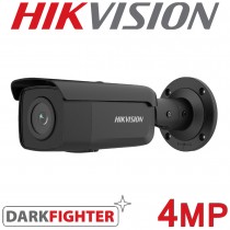 Hikvision DS-2CD2T46G2-2I(C) Black 4MP 2K AcuSense 50M IR Darkfighter Network Bullet CCTV Camera Fixed Lens 2.8mm