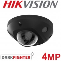 Hikvision DS-2CD2546G2-IS(C) 2.8mm Black 4MP AcuSense Built-in 30M IR Mini Dome IP POE CCTV Camera