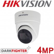 Hikvision DS-2CD2H46G2-IZS(C) 2.8-12mm 4MP AcuSense Motorized Varifocal  Darkfighter 40M IR Turret IP PoE Network Surveillance Camera
