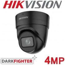 Hikvision DS-2CD2H46G2-IZS(C) 2.8-12mm Black 4MP AcuSense Motorized Varifocal  Darkfighter 40M IR Turret IP PoE Network Surveillance Camera