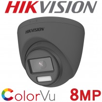 Hikvision DS-2CE72UF3T-E/Grey 2.8mm 8MP 4K ColorVu PoC Grey Turret Camera