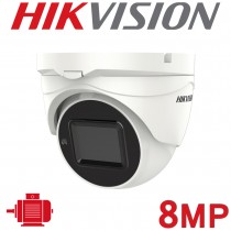 Hikvision DS-2CE79U1T-IT3ZF 2.7-13.5mm 8MP 4K TVI AHD CVI CVBS Motorized VF Varifocal Zoom 60M IR Turret Analogue Camera