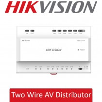 Hikvision DS-KAD706Y 2-Wire Intercom Video & Audio Distributor 6 2-wire Cascade Interfaces with Device Power Supply