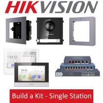 Hikvision IP PoE Video Intercom System Build a Kit - Single Bracket Module Intercom Setup DS-KD8003-IME1