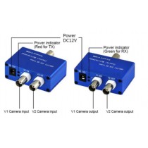 HDCM102T TVI HD 2 Channel Coaxial HD Video Coax Multiplexer
