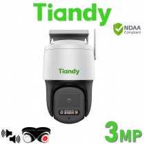 Tiandy TC-H334S I5W/C/WIFI/4mm/V4.1 3MP Dual Light Wi-Fi 50M IR+20M White Light Built-in Mic PT Rotating Camera Non PoE