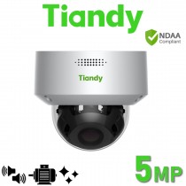 Tiandy TC-C35MQ I3W/E/A/2.8-12m 2.8-12mm Starlight 5MP Microphone & Speaker White Light Warning VCA POE Audio SD-Card Smart IP Camera Low Light