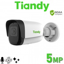 Tiandy TC-C35WS I5/E/Y/M/H/4mm PoE 5MP Starlight 50M IR TurboAI+ Human/Vehicle Classification Built-in Mic Bullet IP POE CCTV Camera 4mm