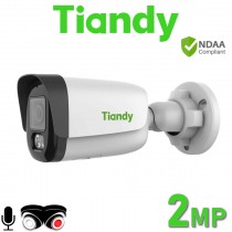 Tiandy TC-C32WP W/E/Y/4mm/V4.1 PoE 2MP Tri-Light Color Maker TriLight Tri Light 24/7 Colour 15m While Light & 50M IR Built-in Mic Bullet IP POE Camera TC-C32WP/W/E/Y/4mm/V4.1