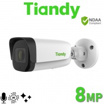 Tiandy TC-C38WS I5/E/Y/M/H/2.8mm/V4.0 PoE 8MP 4K Starlight 50M IR Turbo AI Microphone Human/Vehicle Classification Bullet IP Camera TC-C38WS/I5/E/Y/M/H/2.8mm/V4.0
