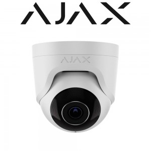 AJAX TurretCam 5MP 4mm IP PoE Turret CCTV Camera AI White 64925.197.WH1