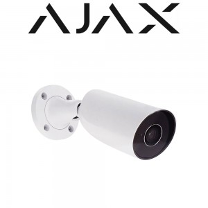 AJAX BulletCam 5MP 4mm IP PoE Bullet CCTV Camera AI White 79029.217.WH1