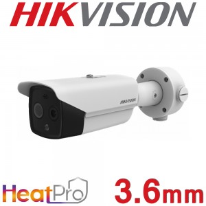 Hikvision DS-2TD2628-3/QA 3.6mm HeatPro Thermal & Optical Bi-spectrum Audio Network Bullet Camera