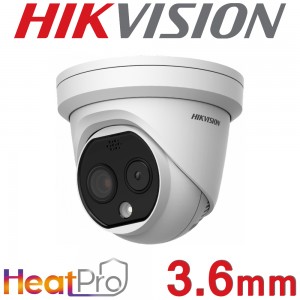 Hikvision DS-2TD1228-3/QA 3.6mm HeatPro Thermal & Optical Bi-spectrum Audio Network Turret Camera